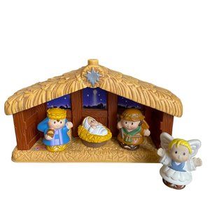 Fisher Price Little People Nativity Set Toy Set Christmas 2008 Partial 5 pieces